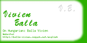 vivien balla business card